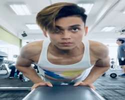 He is highly active in gymming and does lots of workouts.